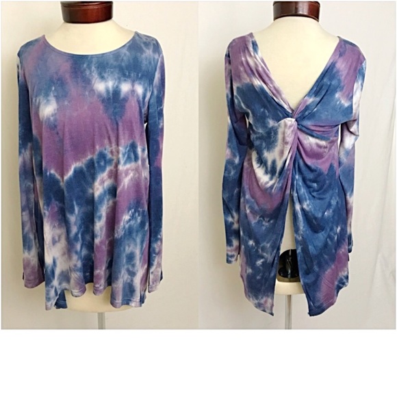 Tie Dye With a Twist Tunic Top SM NEW sold - Picture 4 of 5